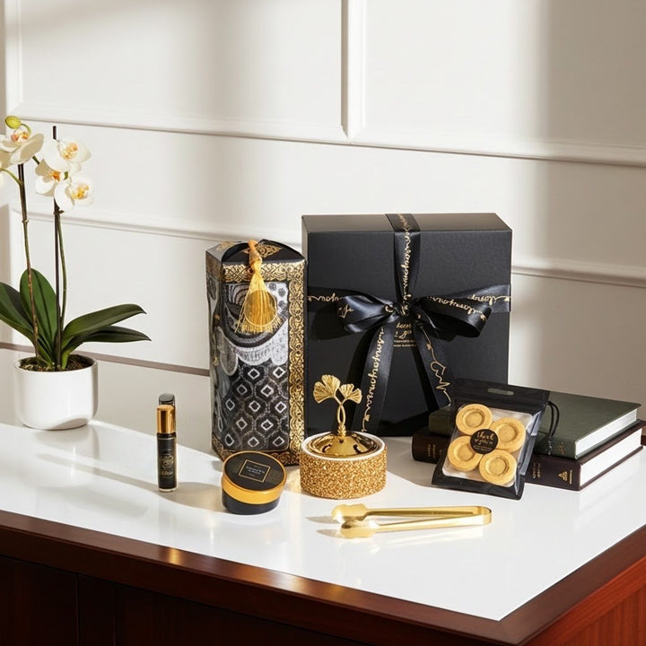 Best Islamic Gift Set: Prayer Rug, Tasbih, Perfume, Bakhoor