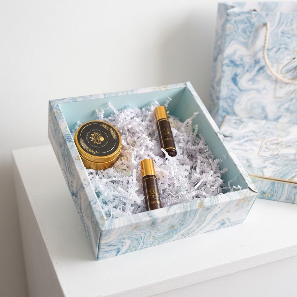 The Oud &amp; Sandalwood Box | Fragrance Gift Set for Him