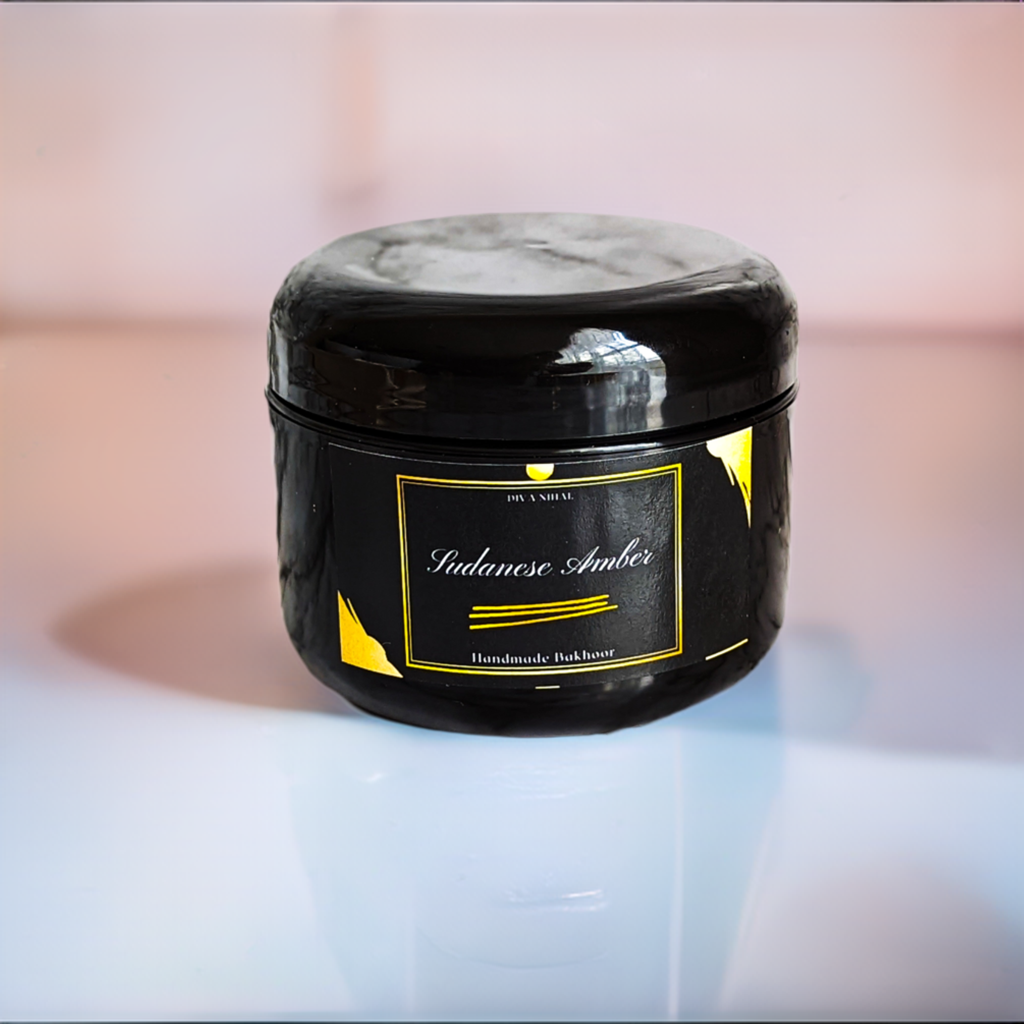 A black container of &