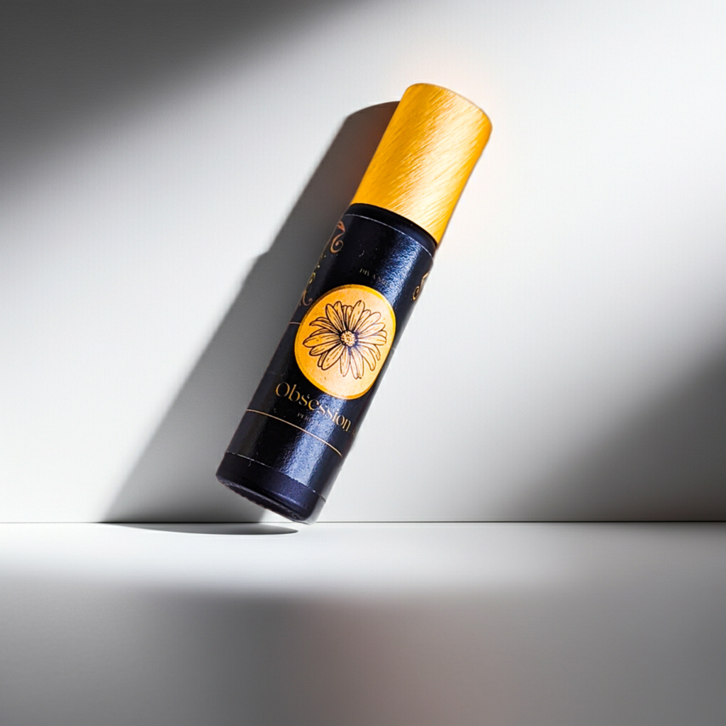 Black and yellow bottle with &