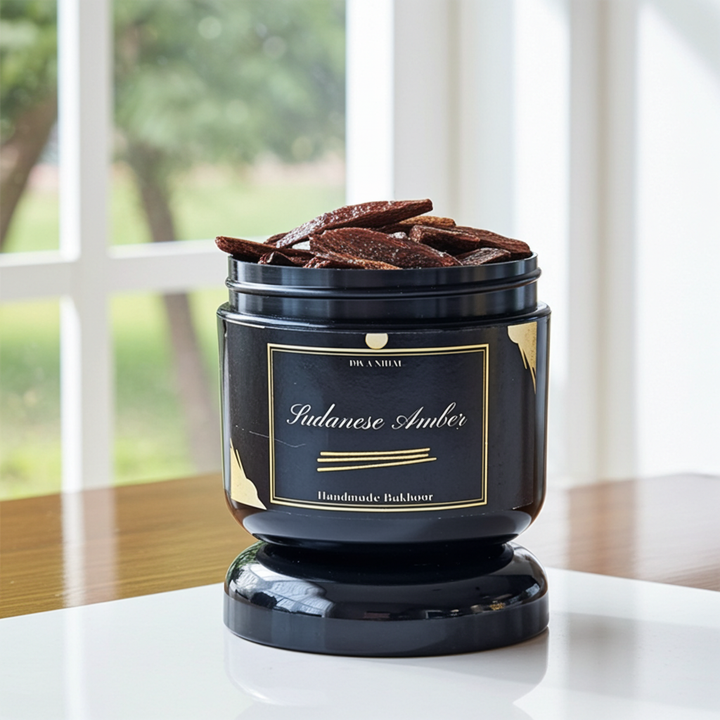 Black container with &