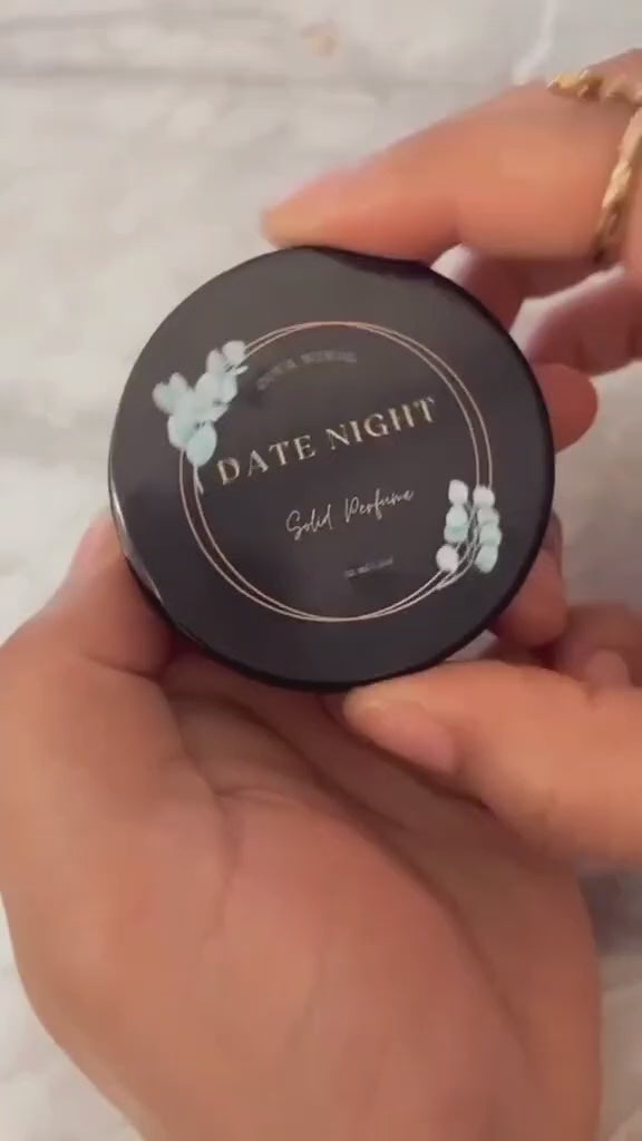 Date Night Solid Perfume: Rose, Musk &amp; Black Currant (Portable)