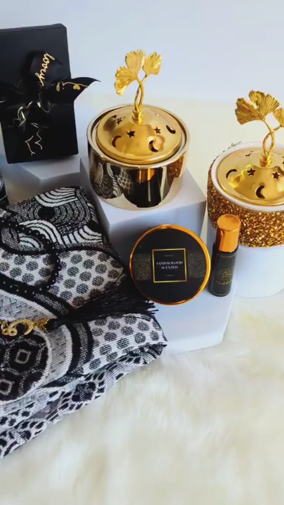 Best Islamic Gift Set: Prayer Rug, Tasbih, Perfume, Bakhoor