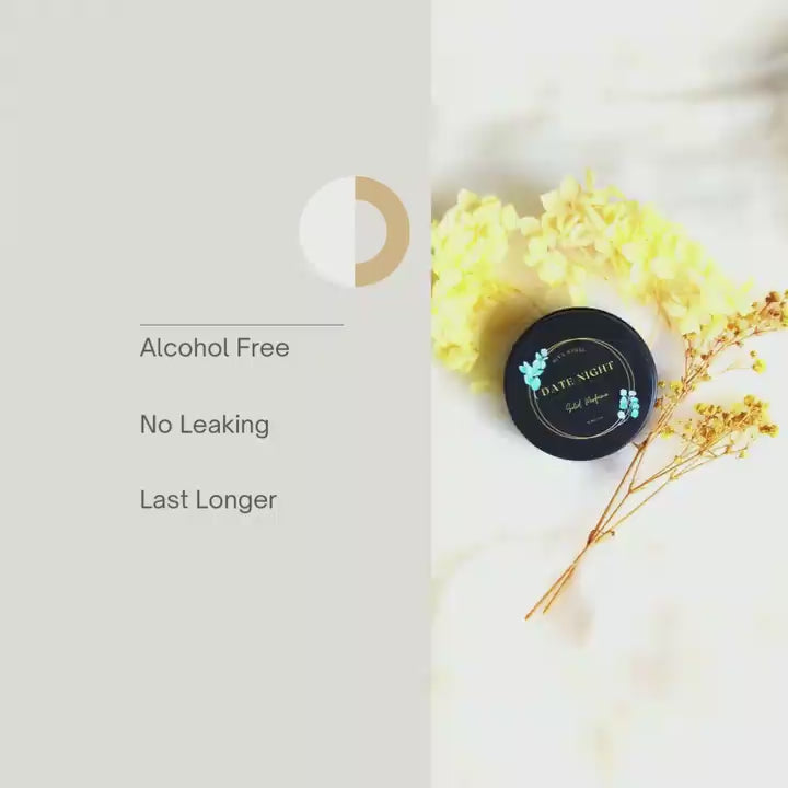 Date Night Solid Perfume: Rose, Musk &amp; Black Currant (Portable)